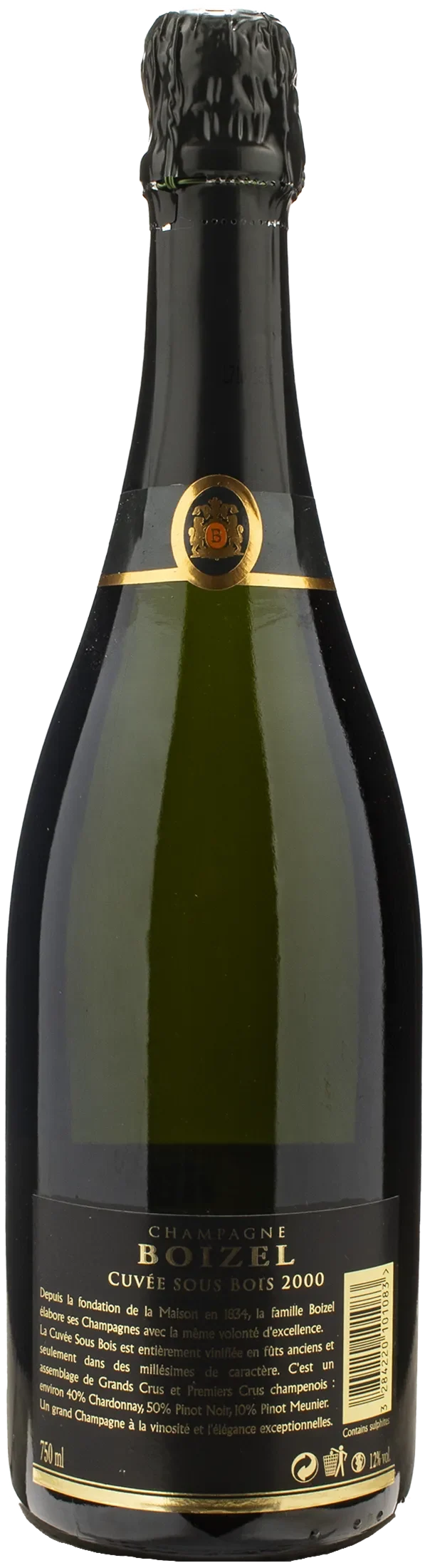 Boizel Champagne Cuvee Sous Bois Brut 2000