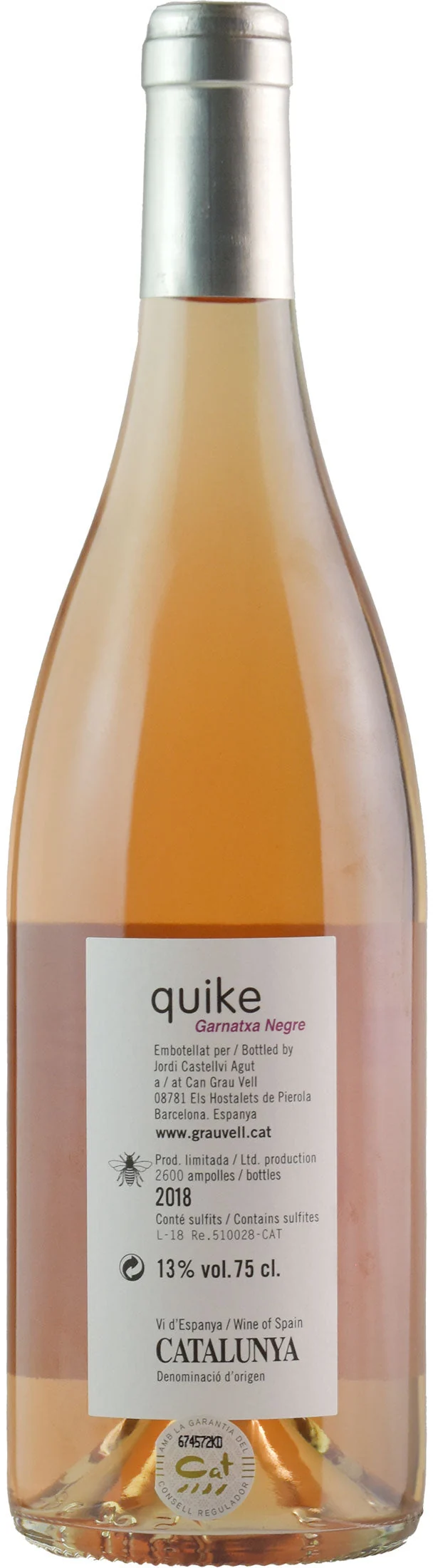 Can Grau Vell Catalunya Quike Rosado 2018