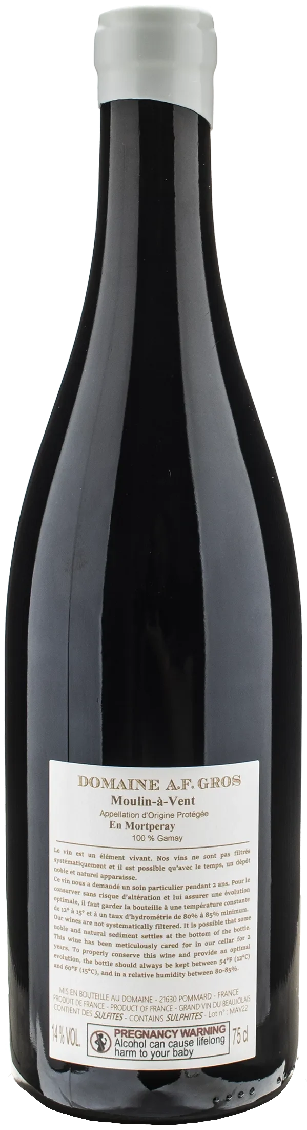 Domaine A.F. Gros Moulin a Vent En Mortperay 2022
