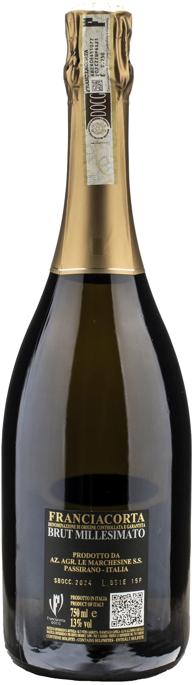 Le Marchesine Franciacorta Secolo Novo Brut Millesimato 2015