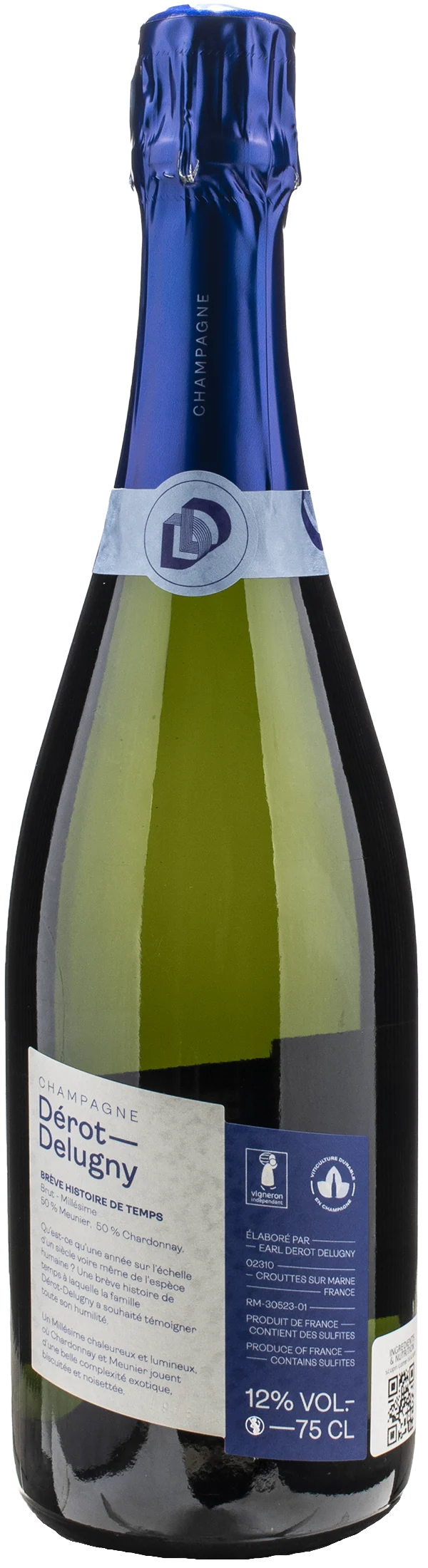 Derot Delugny Champagne Breve Histoire de Temps Brut 2016