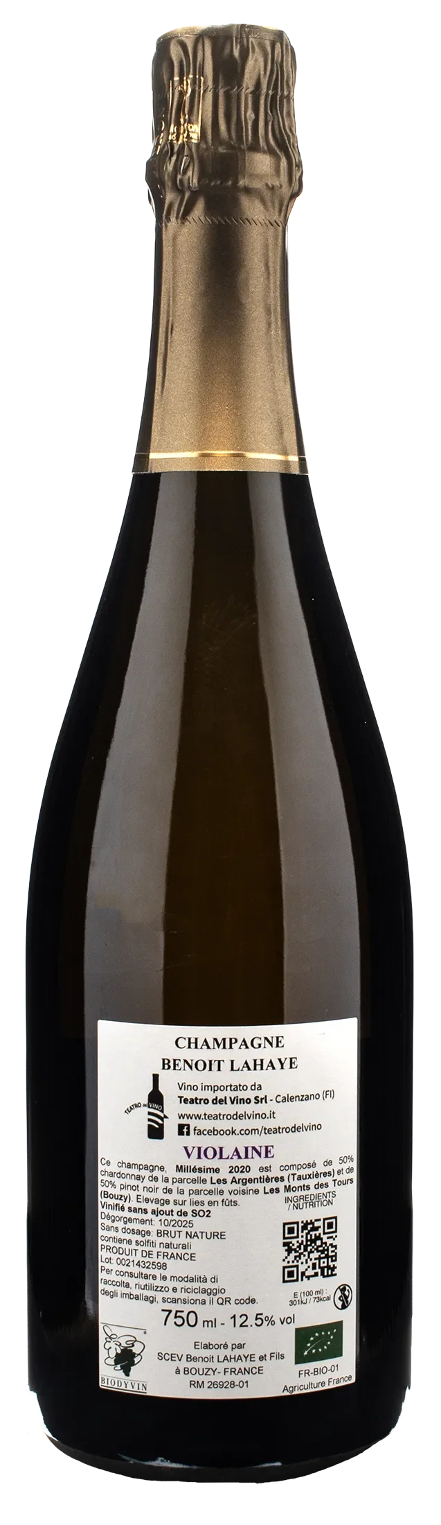 Benoit Lahaye Champagne Violaine 2020