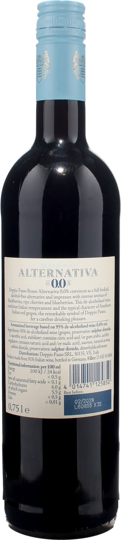 Doppio Passo Rosso Alternativa Zero Alcol