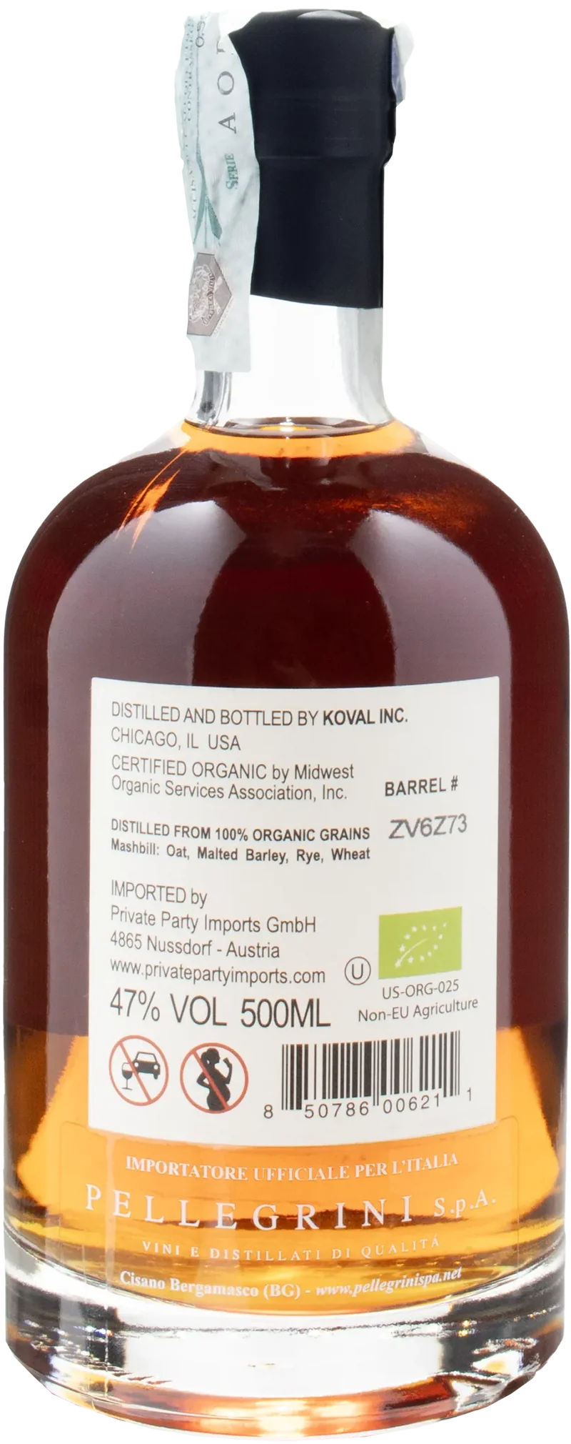 Koval Four Grain Whiskey Single Barrel 0.5L