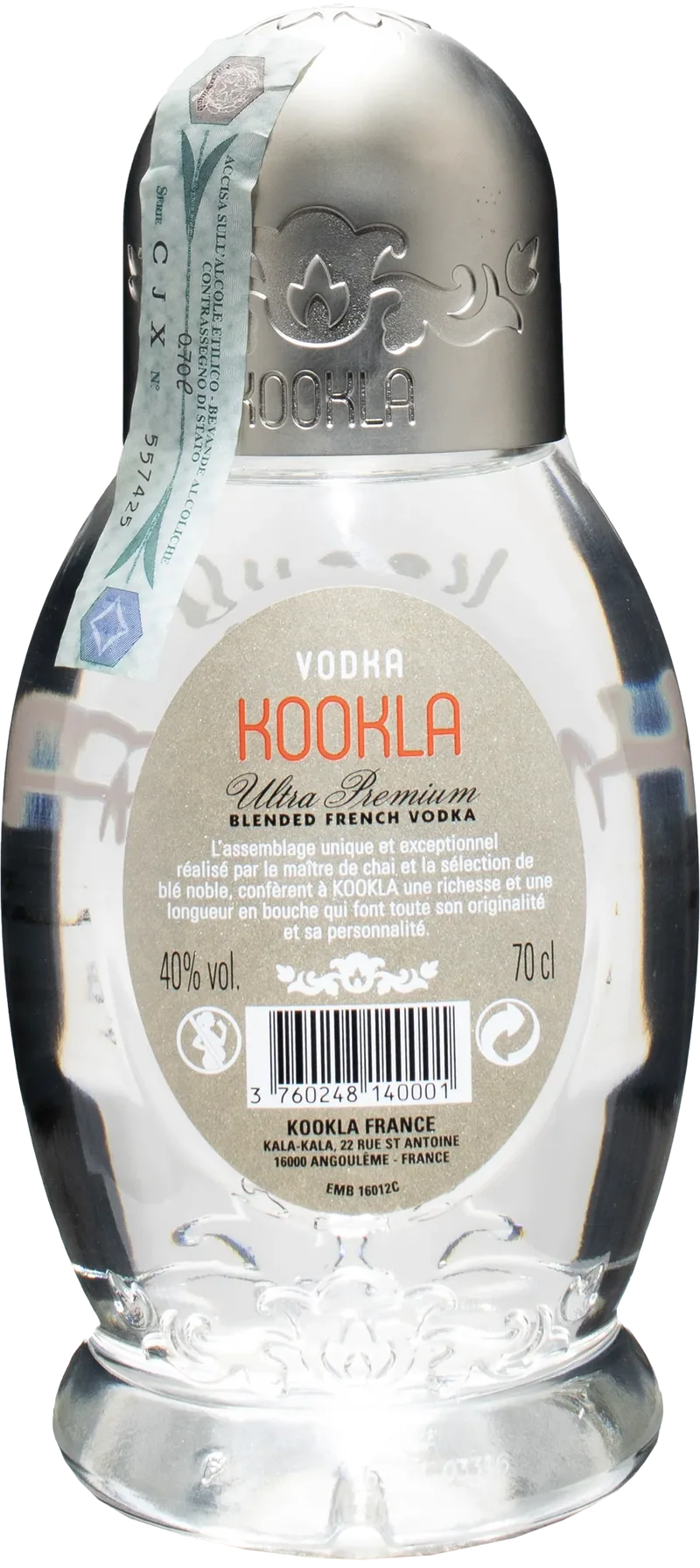 Kookla Ultra Premium Vodka 0.7L