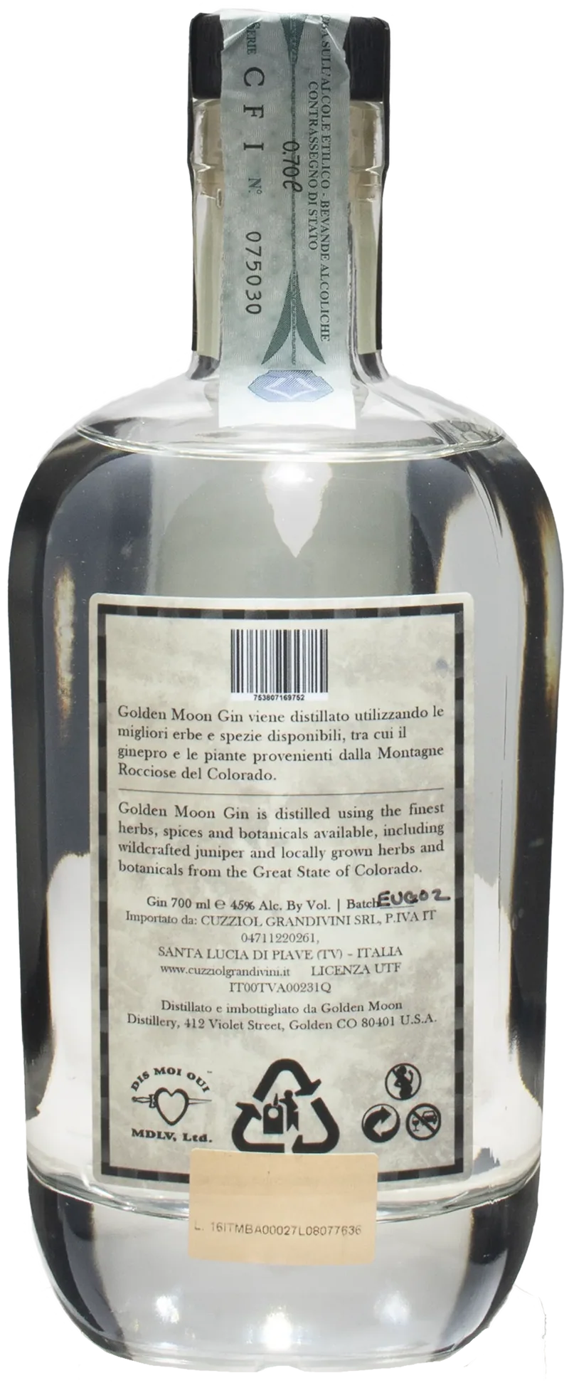 Golden Moon Gin 0.7L
