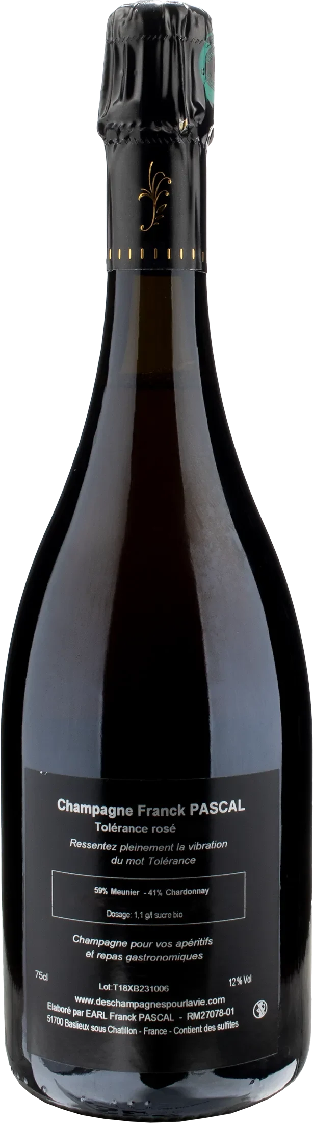Pascal Champagne Tolerance Rosè Extra Brut 2018