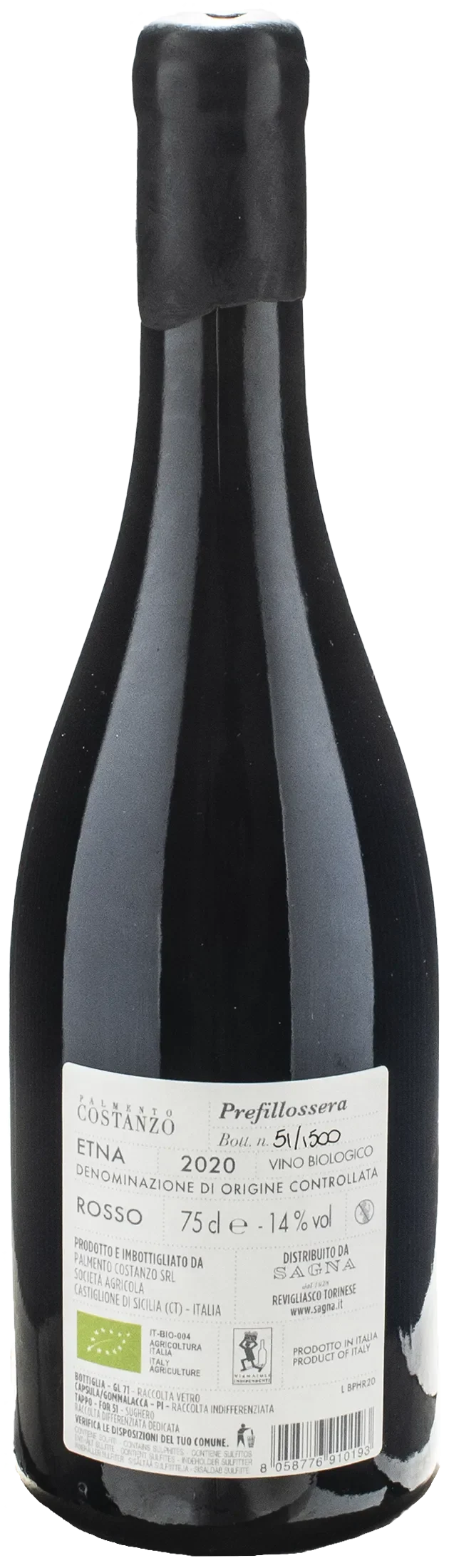 Palmento Costanzo Etna Rosso Prefillossera 2020