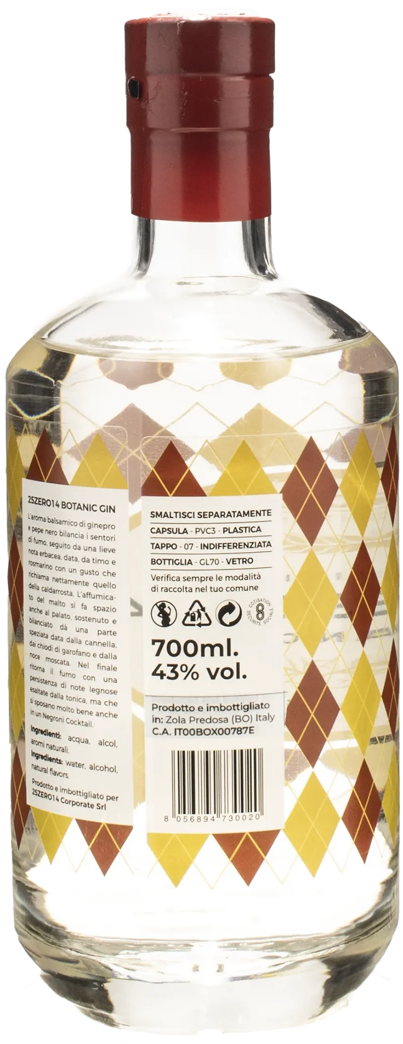 25Zero14 Gin Botanic Gold Edition Botanic 0.7L