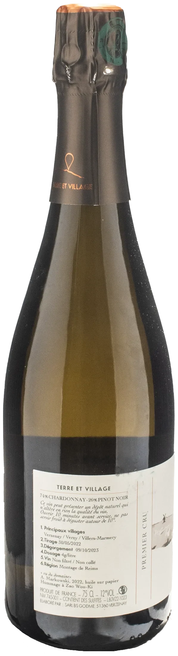 Matthieu Godme Guillaume Champagne 1er Cru V.V.V. Extra Brut