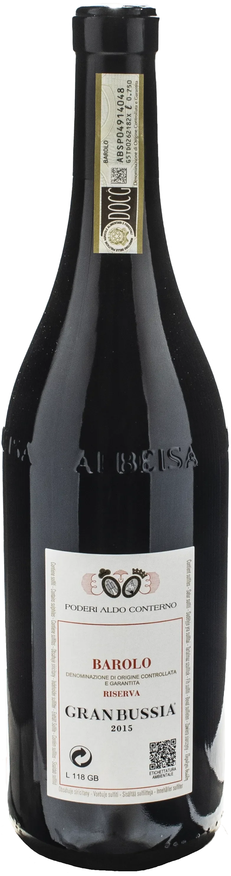 Aldo Conterno Barolo Gran Bussia Riserva 2015