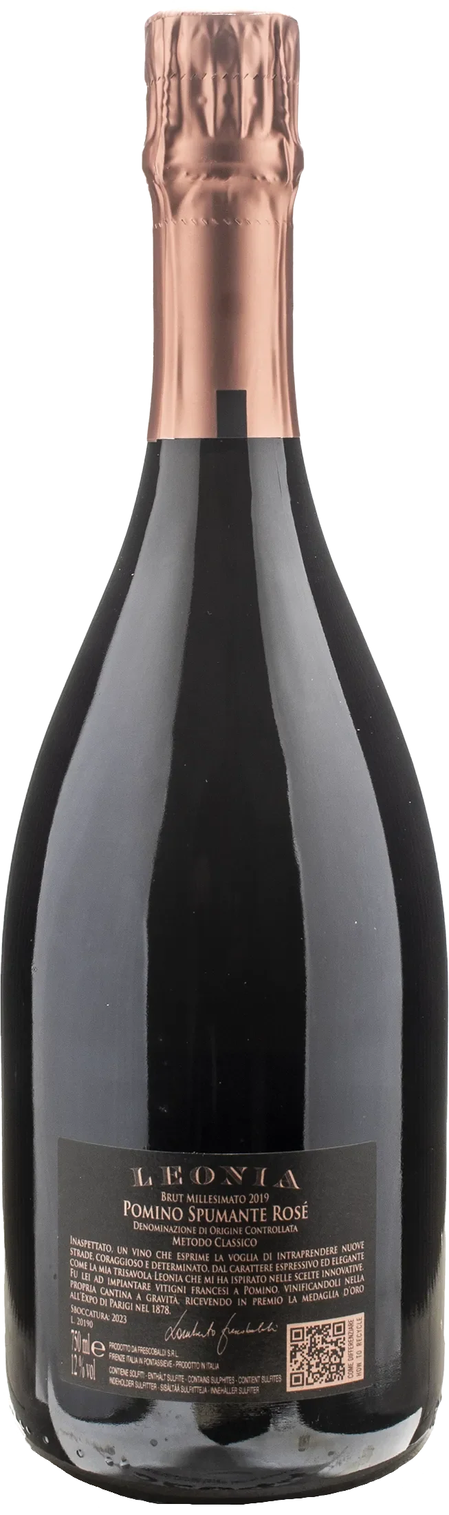 Castello di Pomino Leonia Metodo Classico Brut Rosè 2019
