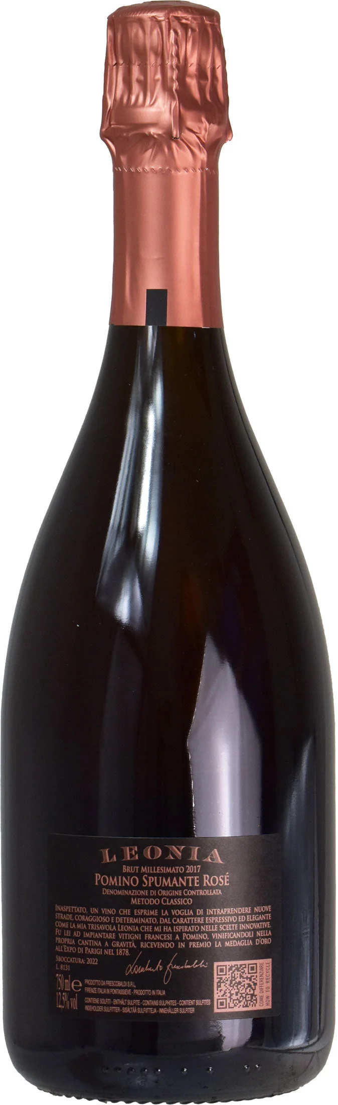 Castello di Pomino Leonia Metodo Classico Brut Rosè 2017