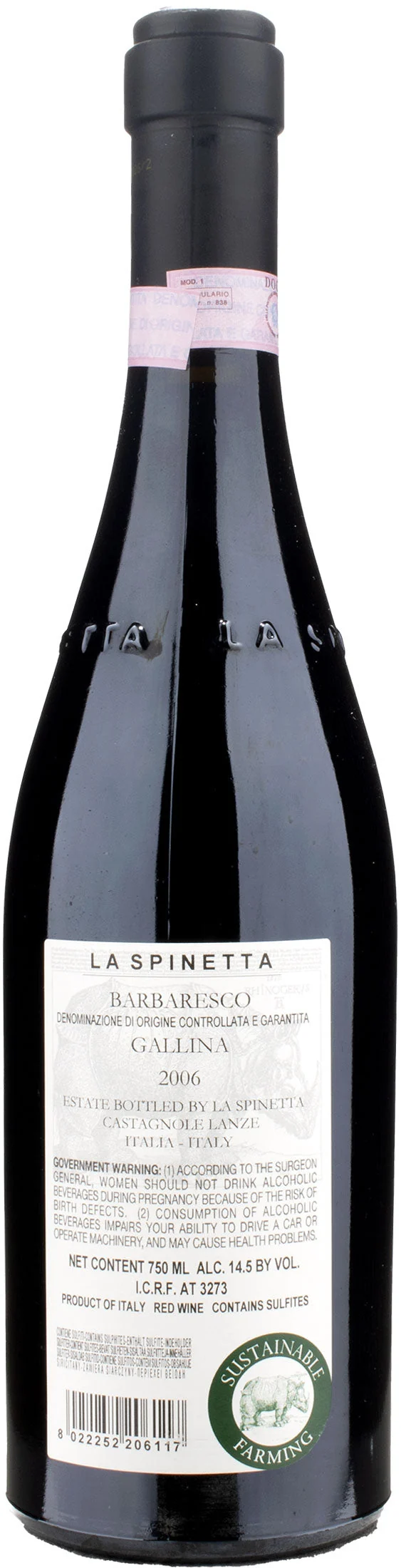 La Spinetta Barbaresco Gallina Vursu 2006