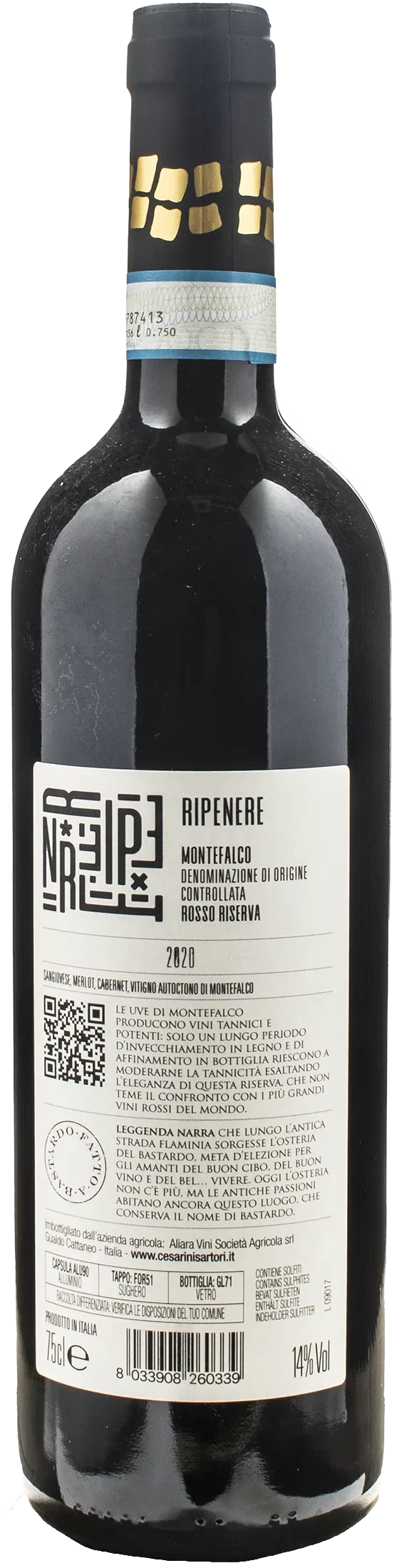 Cesarini Sartori Ripenere Montefalco Rosso Riserva 2020