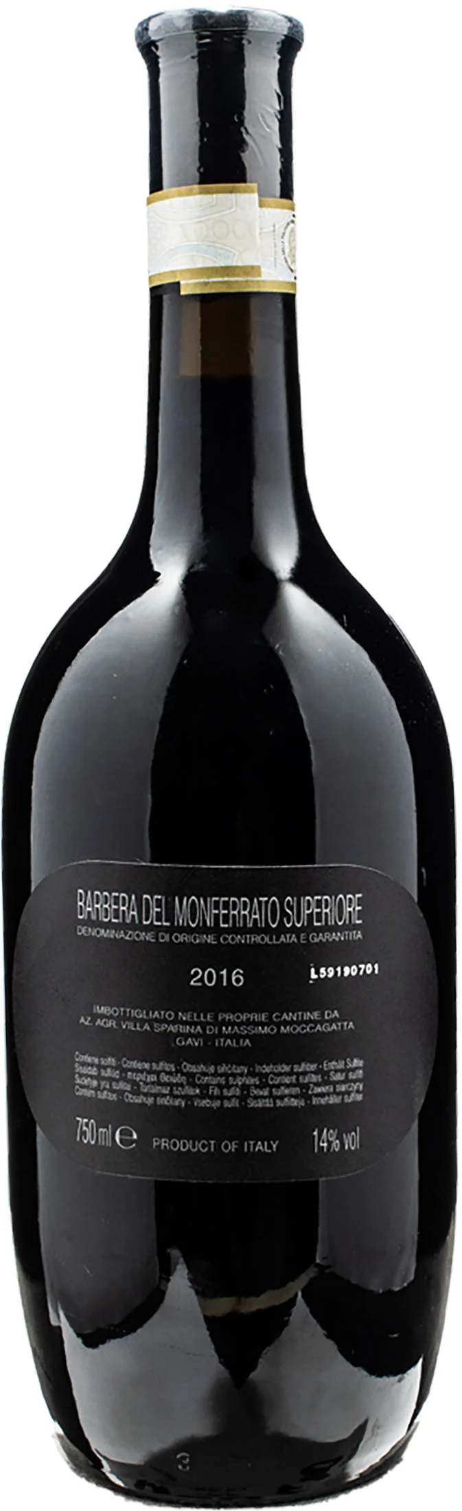 Villa Sparina Rivalta Superiore 2016