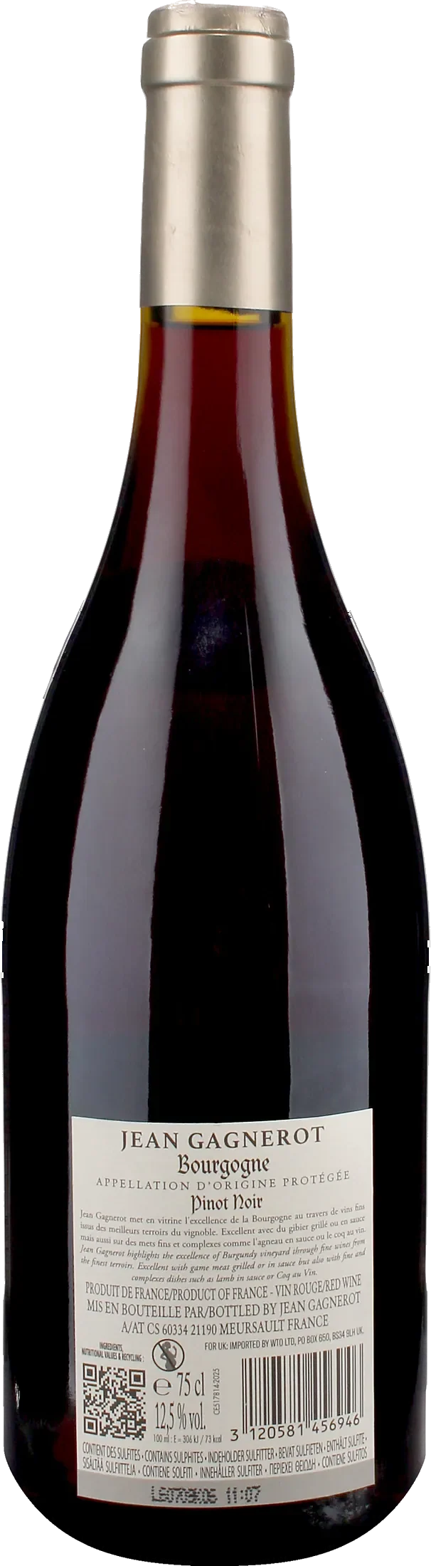 Jean Gagnerot Bourgogne Pinot Noir 2025