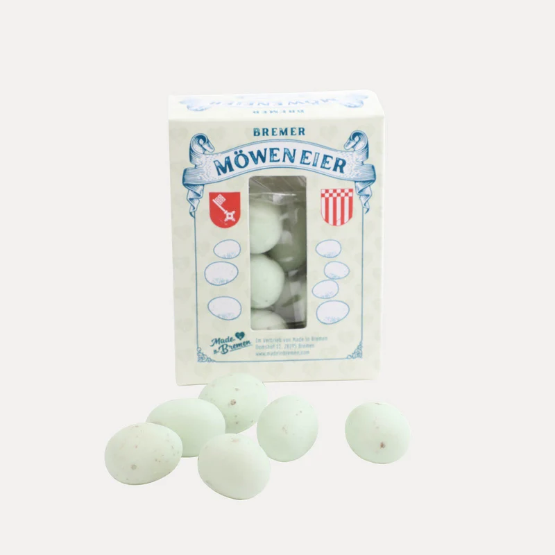 Möweneier – Dragees mit Marzipan Amaretto – 80 g oder 175 g