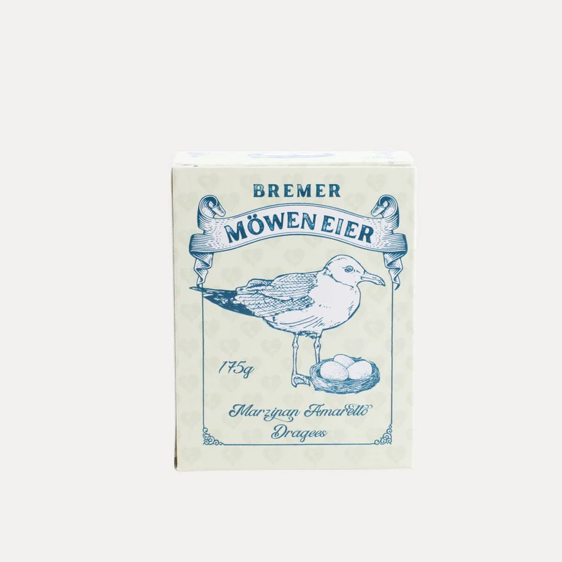 Möweneier – Dragees mit Marzipan Amaretto – 80 g oder 175 g