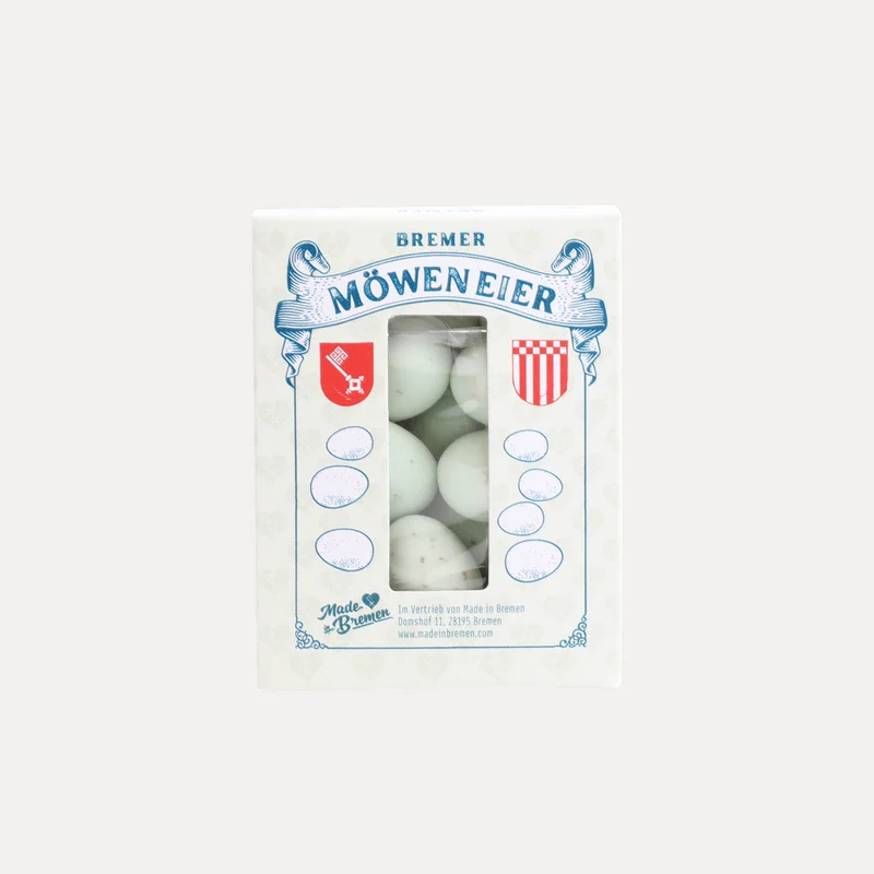 Möweneier – Dragees mit Marzipan Amaretto – 80 g oder 175 g
