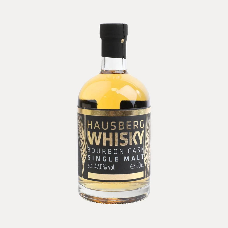 Limitierte Edition – Hausberg Whisky Single Malt Bourbon Cask – Holzbox – 500 ml