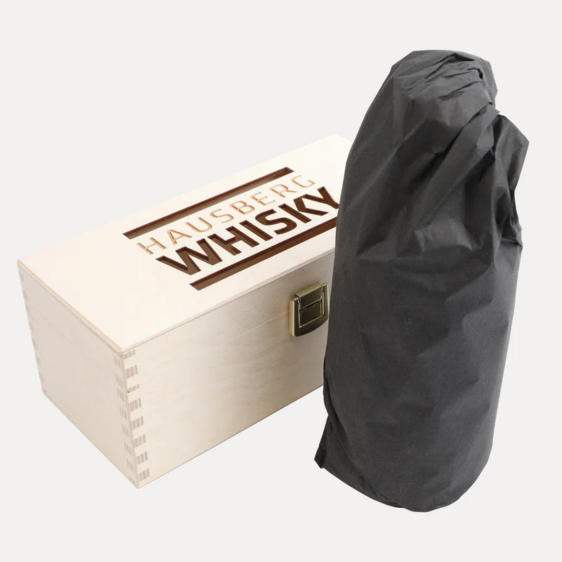 Limitierte Edition – Hausberg Whisky Single Malt Bourbon Cask – Holzbox – 500 ml