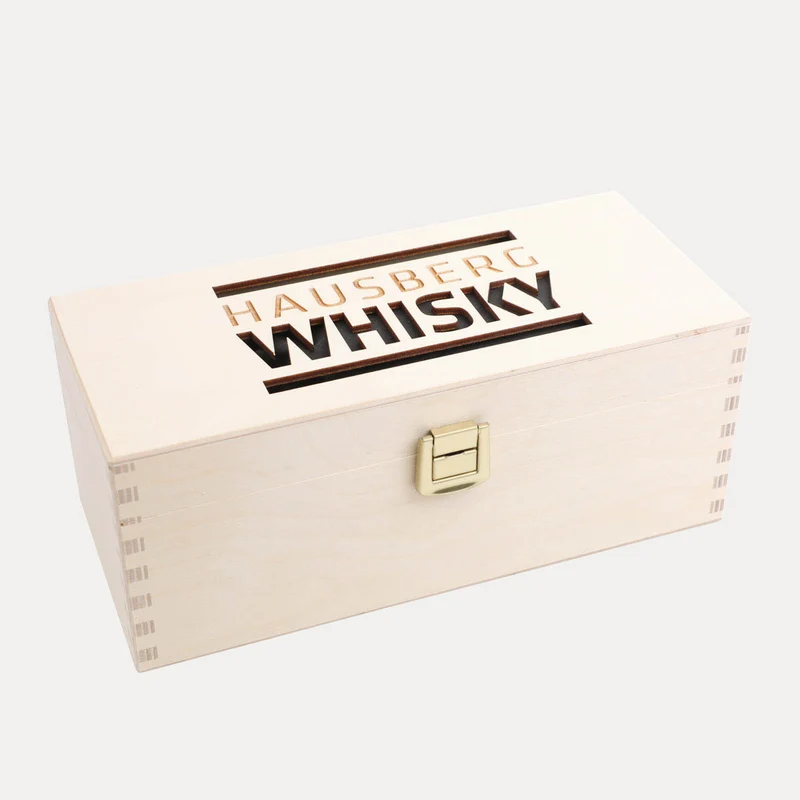 Limitierte Edition – Hausberg Whisky Single Malt Bourbon Cask – Holzbox – 500 ml