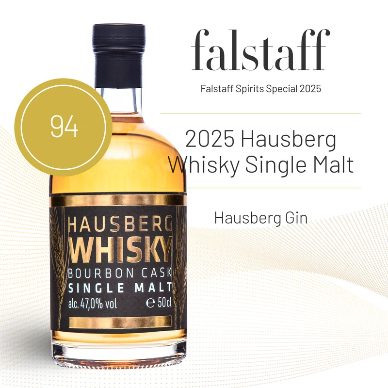 Limitierte Edition – Hausberg Whisky Single Malt Bourbon Cask – Holzbox – 500 ml