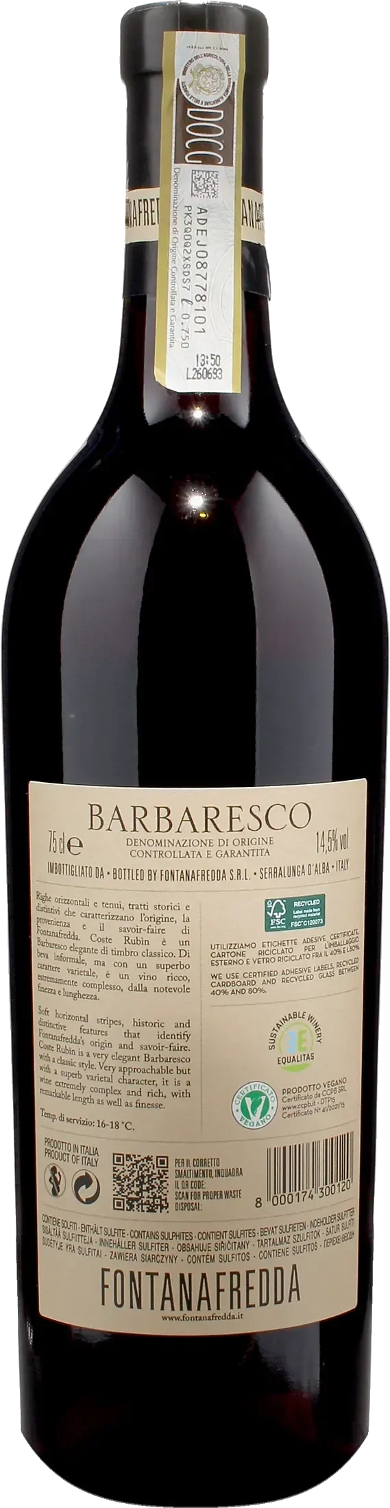 Fontanafredda Barbaresco Coste Rubin 2023