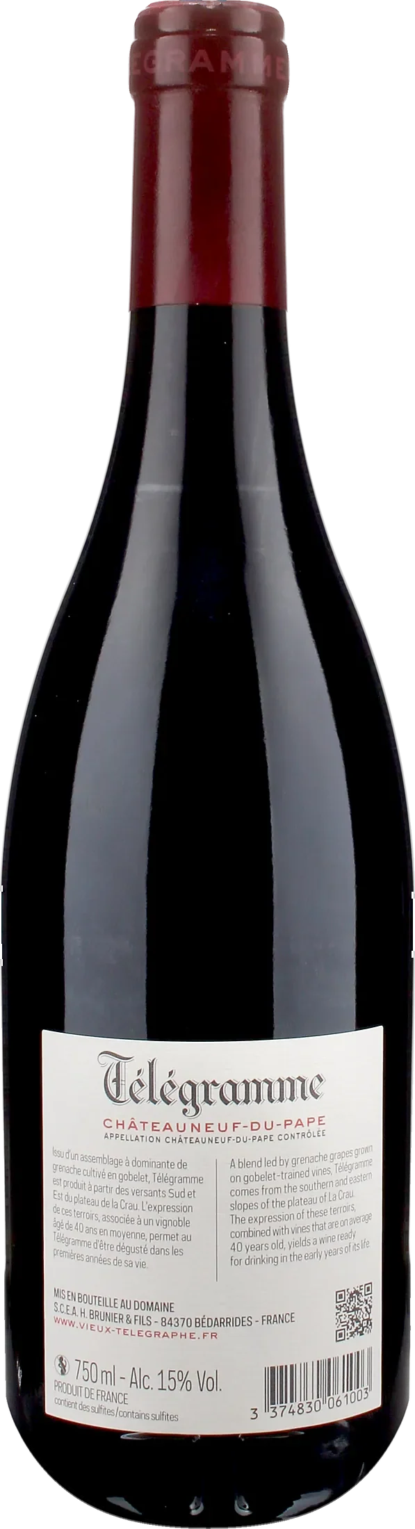 Vieux Telegraphe Chateauneuf du Pape Rouge Telegramme 2023