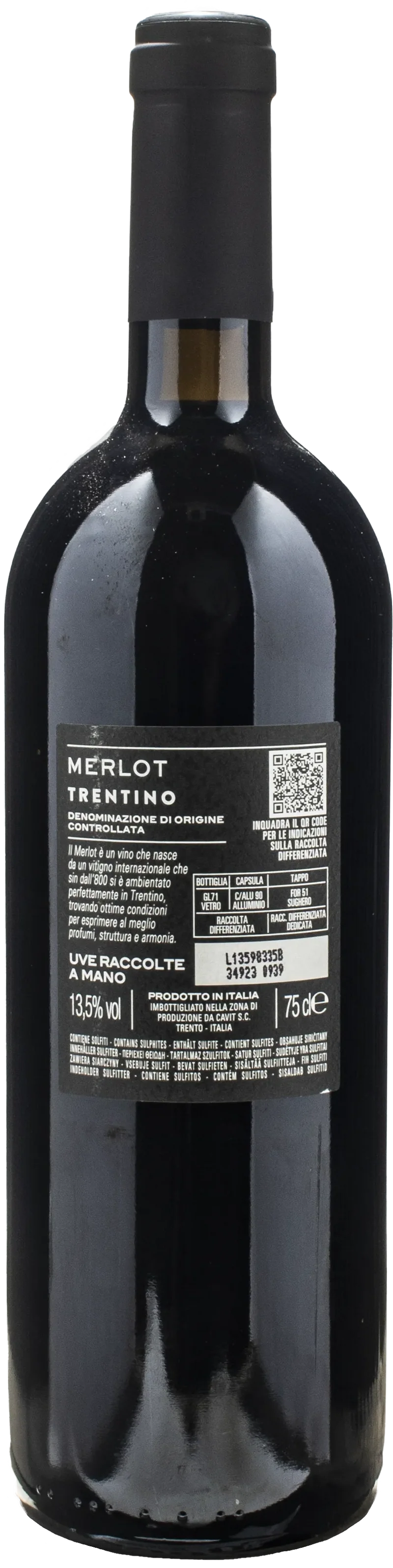 Bottega Vinai Merlot Trentino 2021