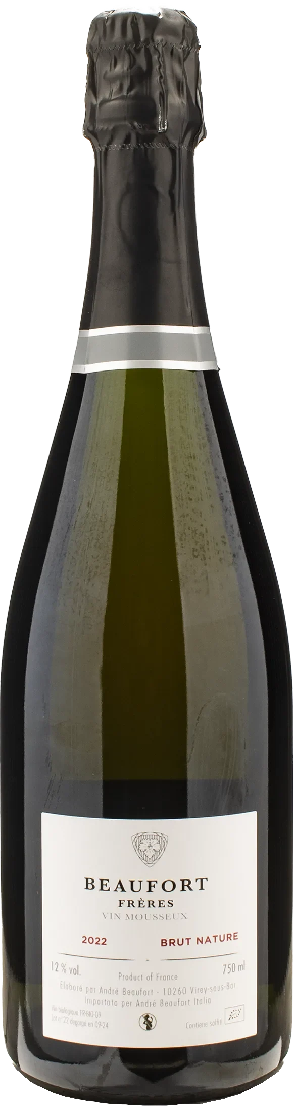 Beaufort Freres Vin Mousseux Brut Nature 2022