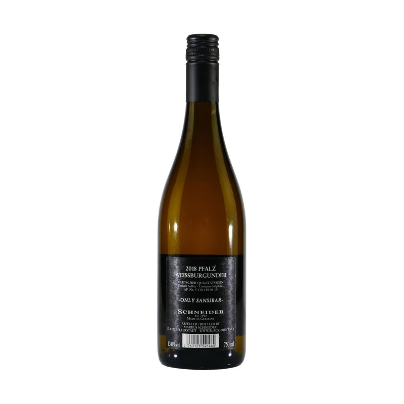 Schneider Weißburgunder "only Sansibar" Qualitätswein -trocken-