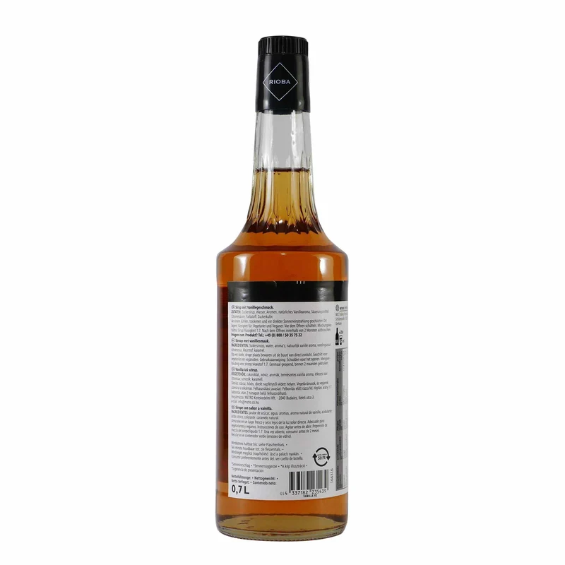 Rioba Vanilla (Vanille) Syrup (6 x 0,7L)