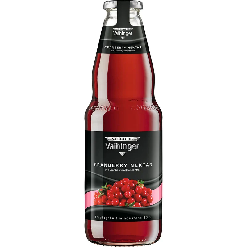 Vaihinger Cranberry Nektar 6x 1 Liter (MEHRWEG)