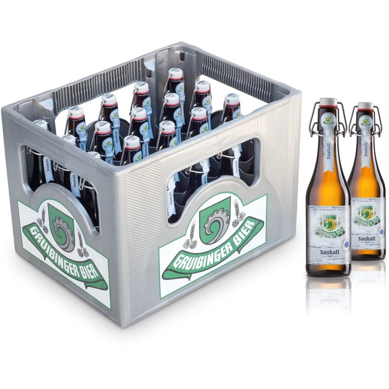 Gruibinger Saukalt Bügel 20x 0,33 Liter (MEHRWEG)
