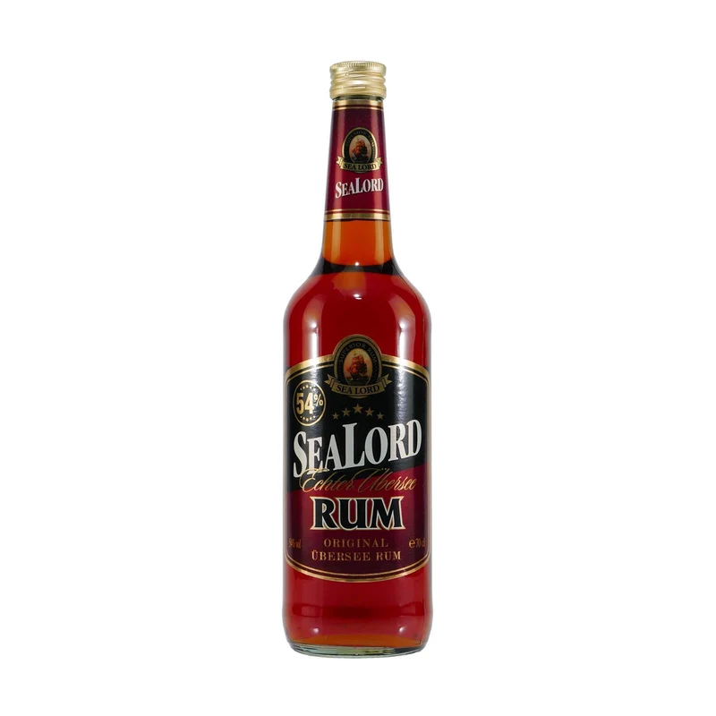 Sealord Echter Übersee Rum 54% mit Geschenk-Holzkiste