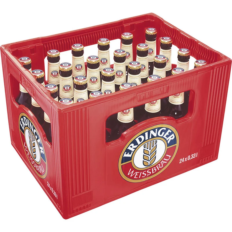 Erdinger Hefe Hell 24x 0,33 Liter (MEHRWEG)
