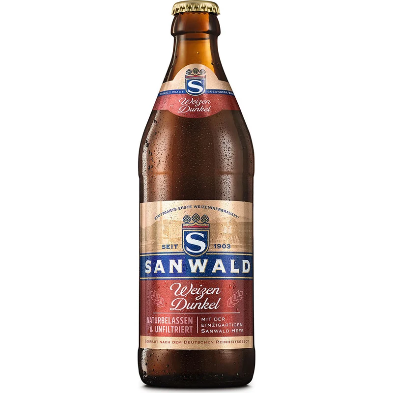Sanwald Hefe Dunkel 20x 0,5 Liter (MEHRWEG)