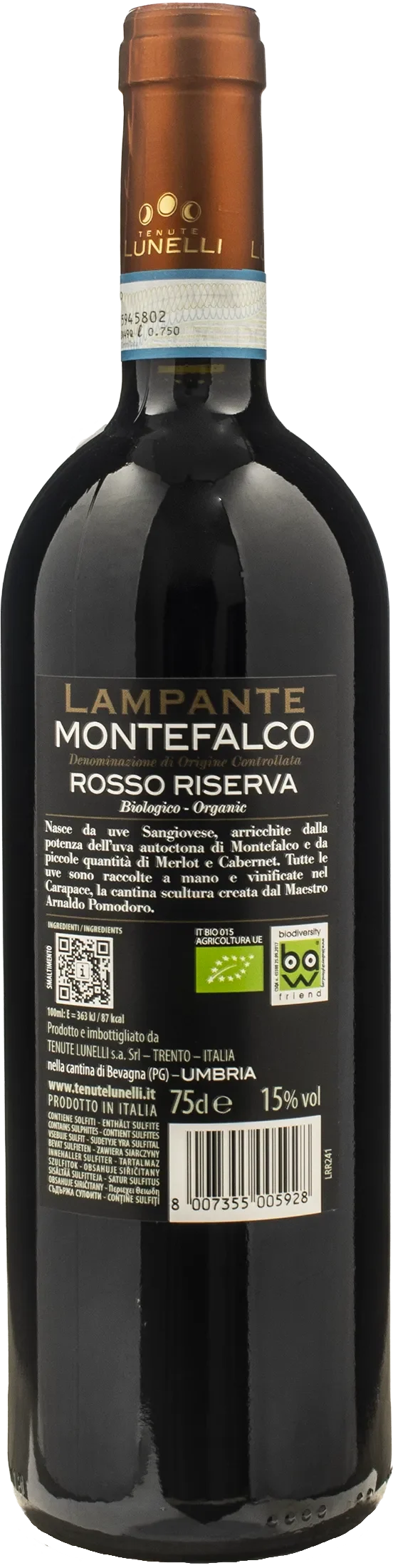 Tenute Lunelli Castelbuono Montefalco Rosso Lampante Riserva 2022