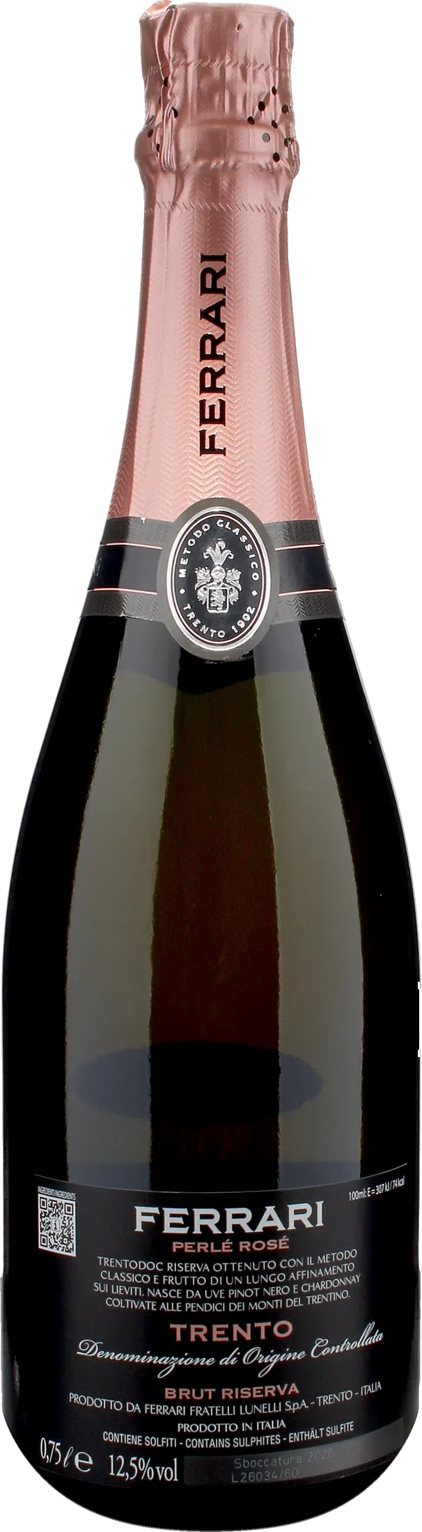 Ferrari Trento Perle Rosè Brut Riserva 2019