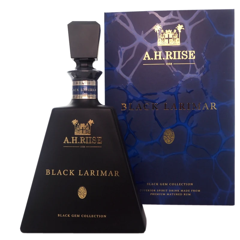 A. H. Riise Black Gem Collection- Black Larimar.