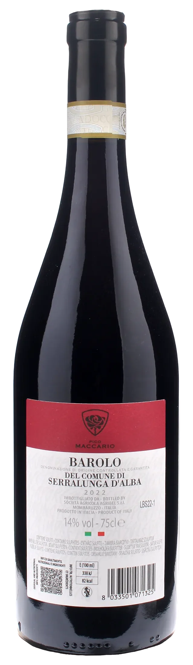 Pico Maccario Barolo del Comune di Serralunga d'Alba 2022