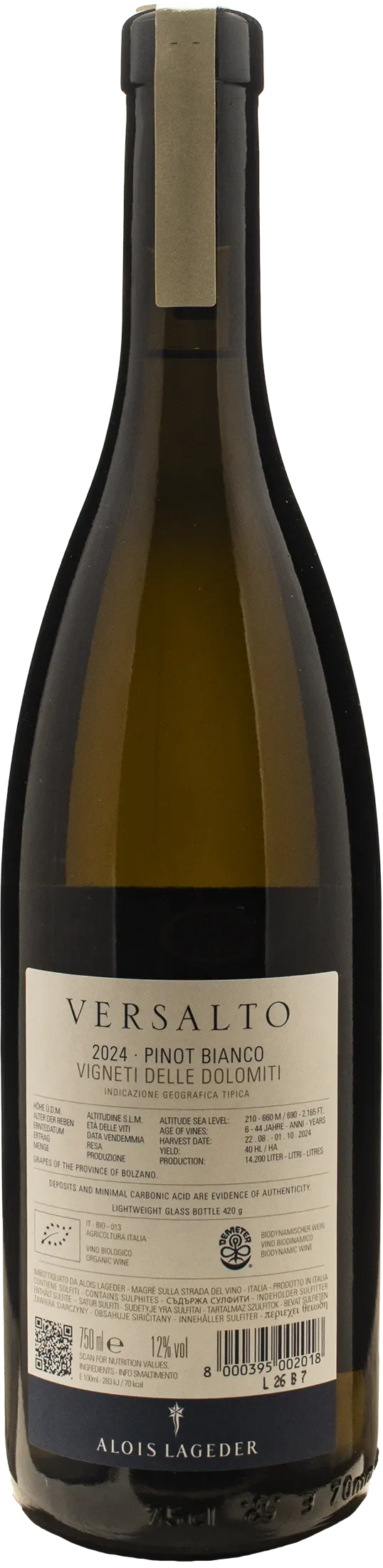 Alois Lageder Versalto Pinot Bianco 2024