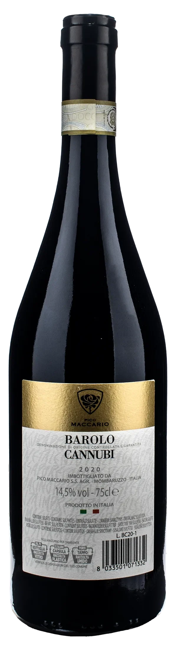 Pico Maccario Barolo Cannubi 2020
