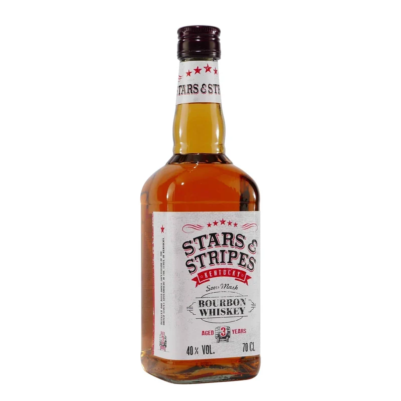 Stars & Stripes Kentucky Bourbon Whiskey mit Geschenk-HK
