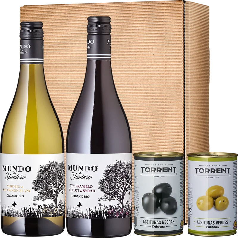 Geschenkpaket „Vino y Olivas"