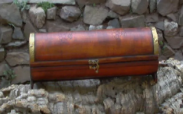 Geschenk Holzkiste Schatulle für 1 Flasche