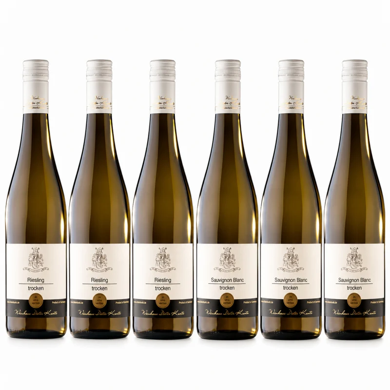 Weinpaket Weißwein trocken – Sauvignon Blanc & Riesling 6 Flaschen