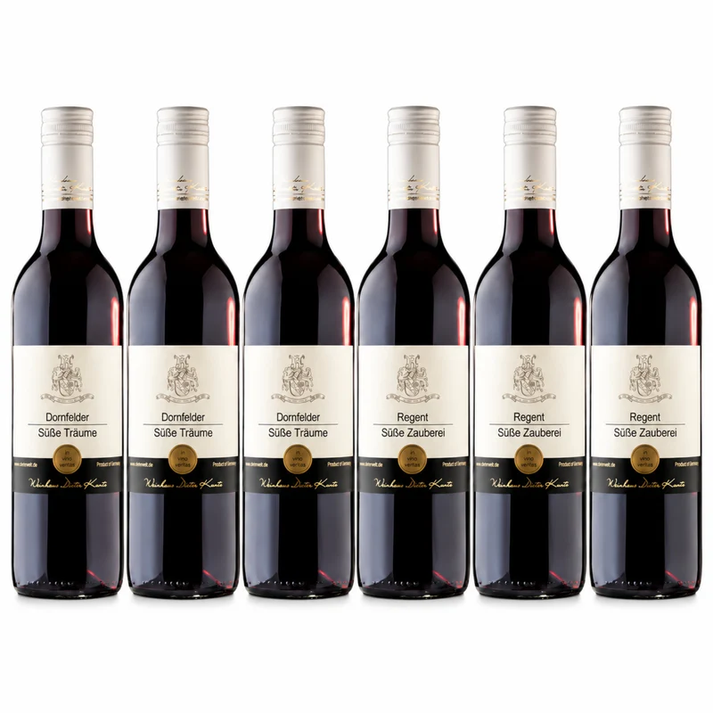 Süßer Rotwein Probierpaket – 6 Flaschen (2×3)